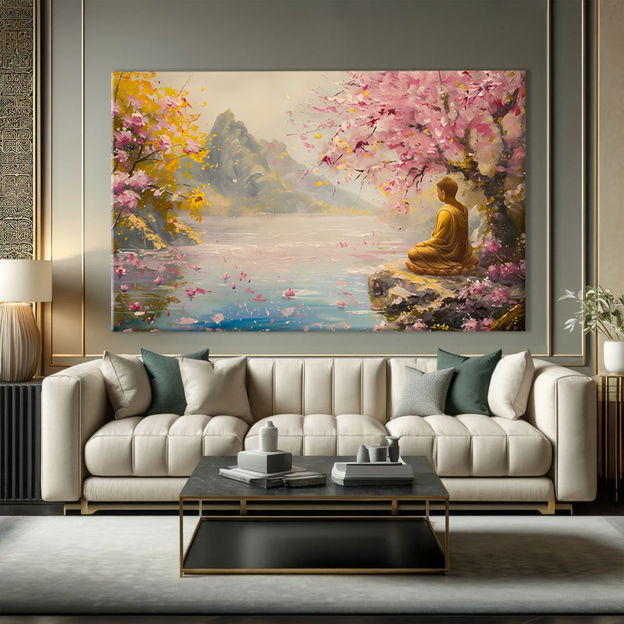 Peinture bureau zen – mise en situation