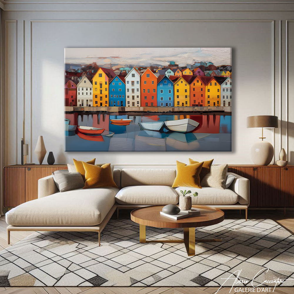TABLEAU DÉCO SCANDINAVE SALON