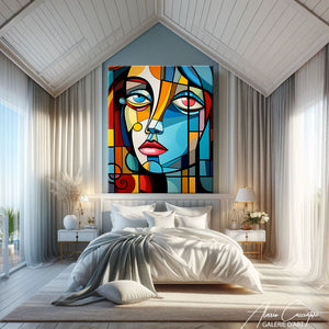 Peinture Visage Cubiste
