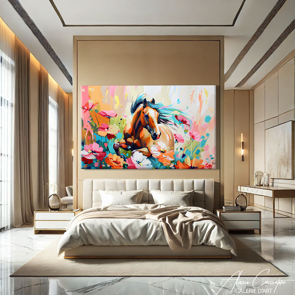 Toile Cheval Abstrait