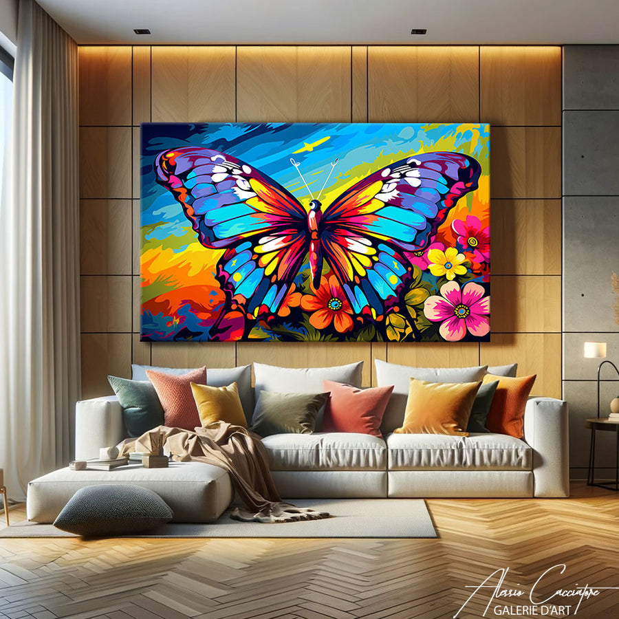 Peinture Papillon Symétrie – mise en situation