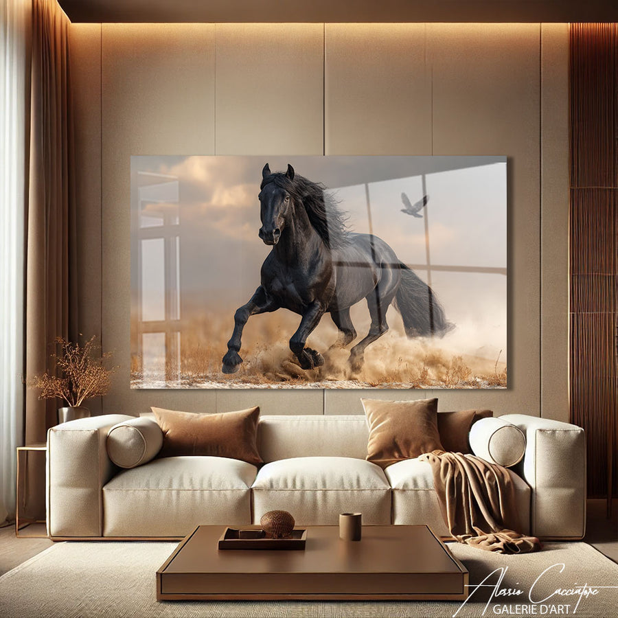 Tableau Plexiglass Cheval – mise en situation