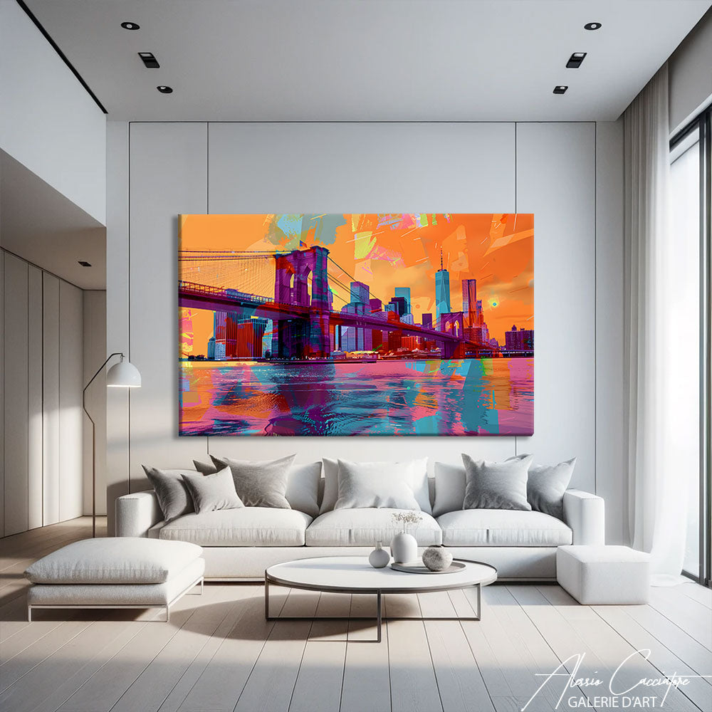 Tableau de New York Coloré

