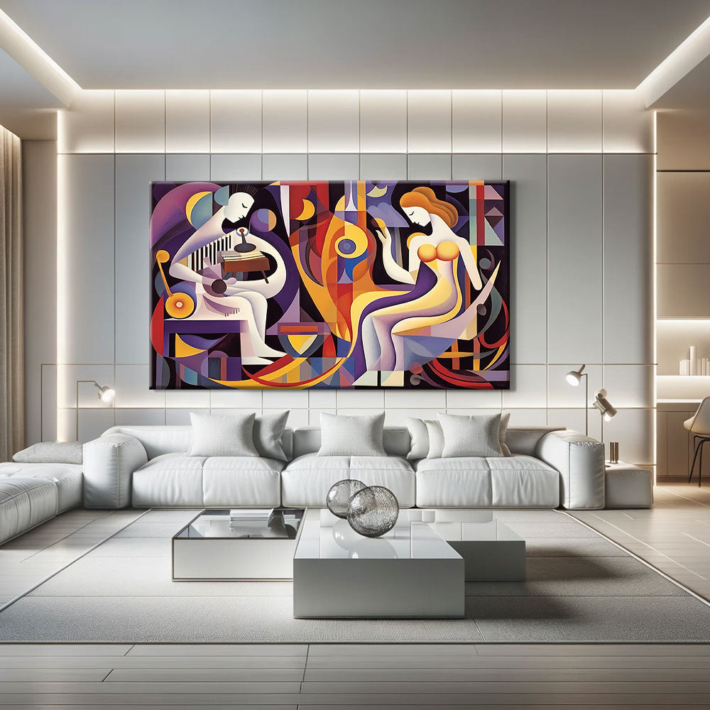 tableau cubiste moderne