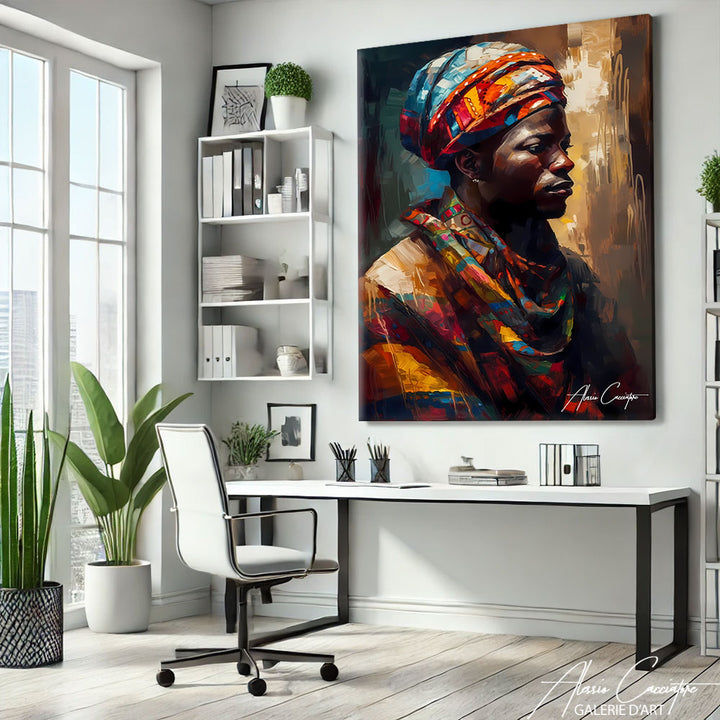 tableau peinture africain