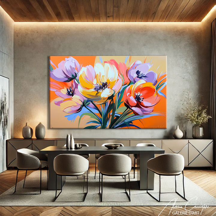 Tableau Peinture de Fleurs
