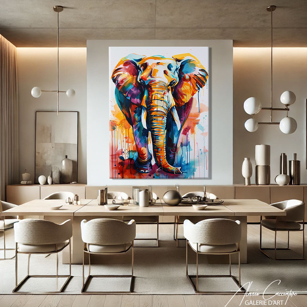 Tableau d'éléphant
