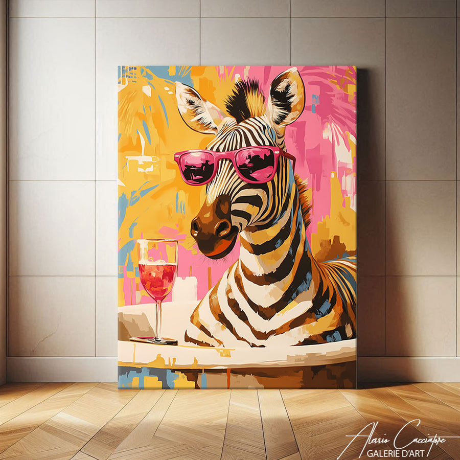 Tableau Contemporain Salle De Bain – mise en situation