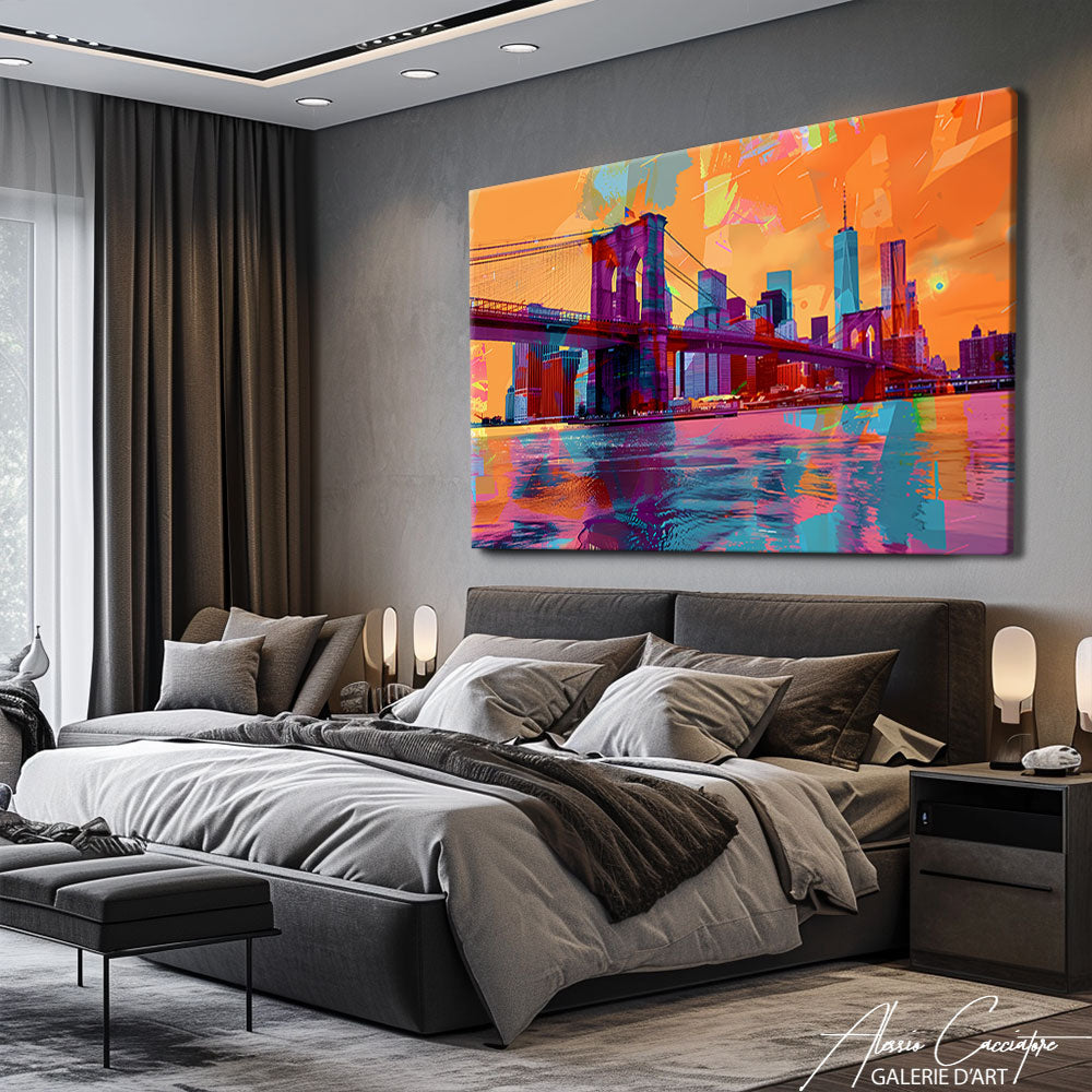 Tableau de New York la Nuit
