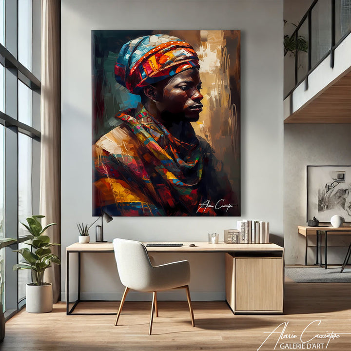 tableau africain peinture