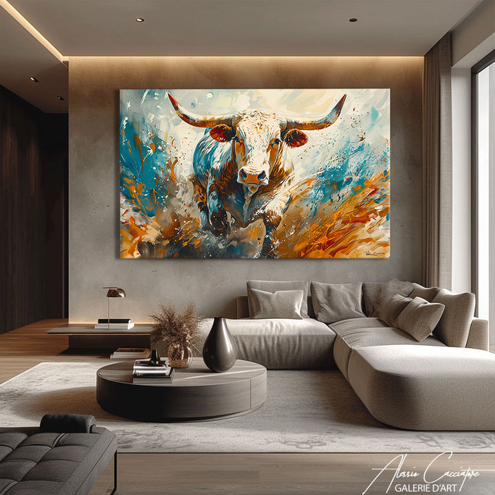 tableau vache coloré