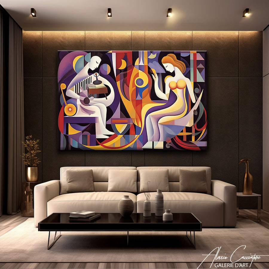 peinture cubisme moderne – mise en situation