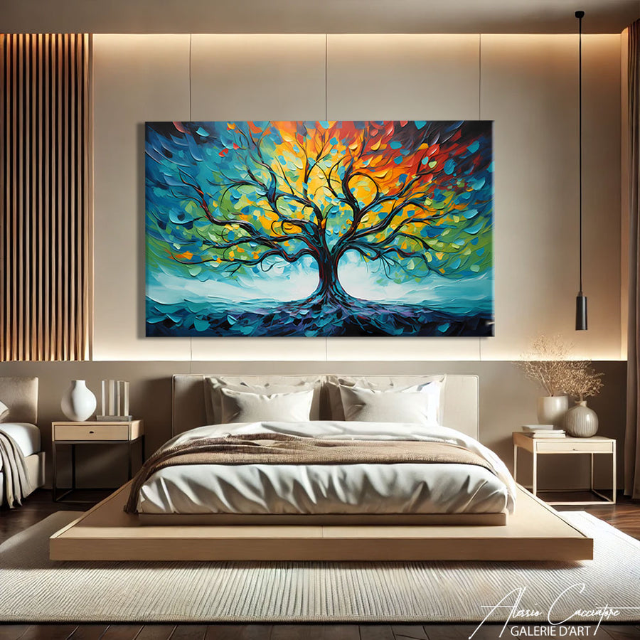 TABLEAU ARBRE DE VIE DÉCO
 – mise en situation