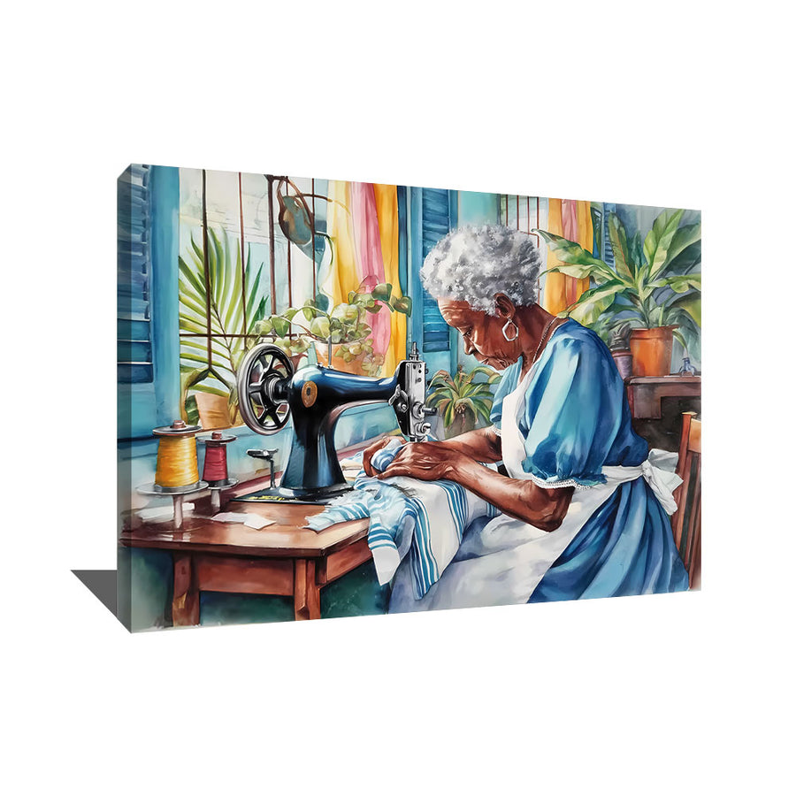 TABLEAU FEMME AFRICAINE HUILE