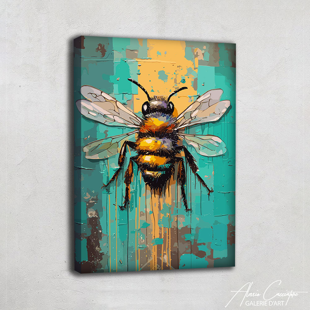 Tableau Peinture Abeille
