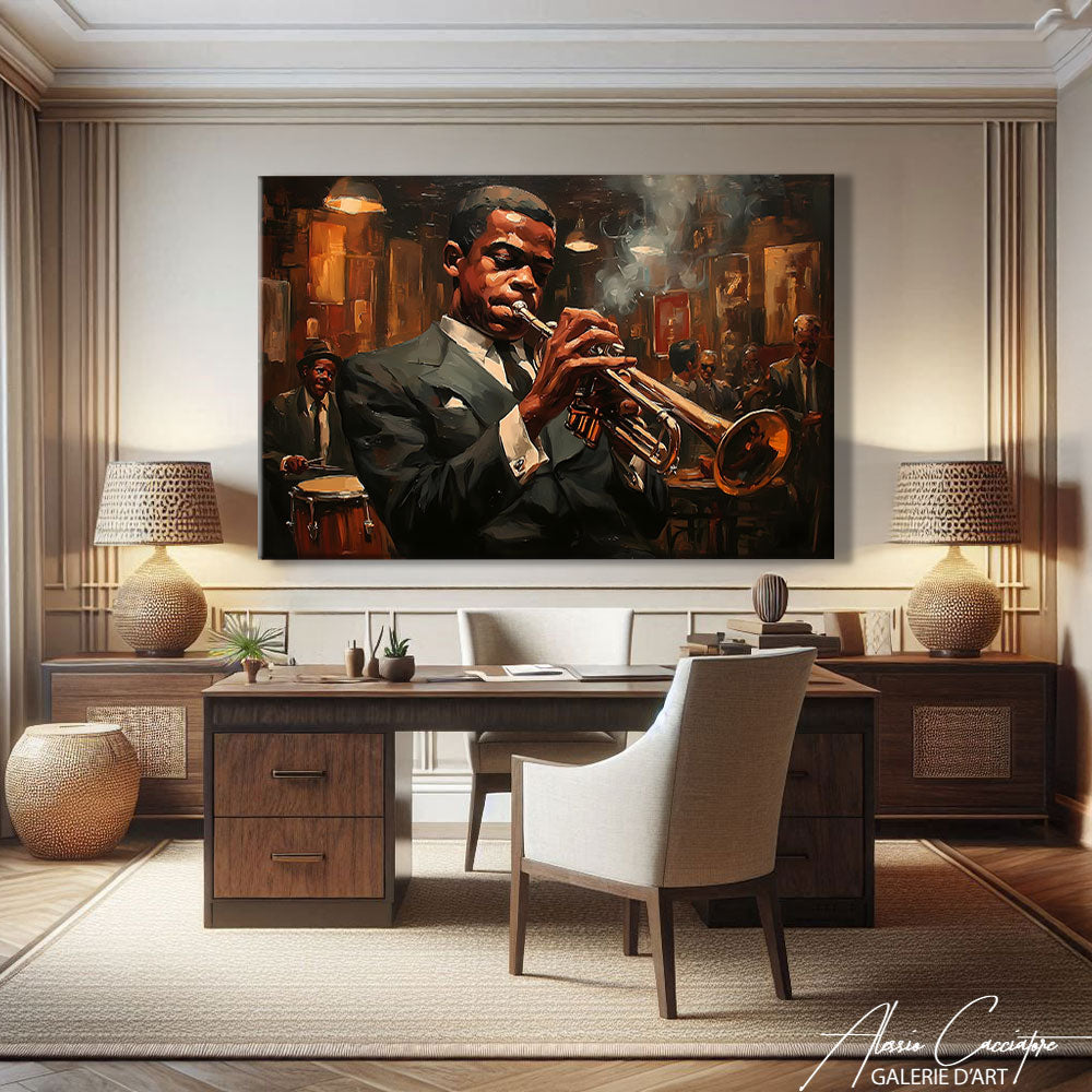 TABLEAU JOUEUR DE SAXOPHONE