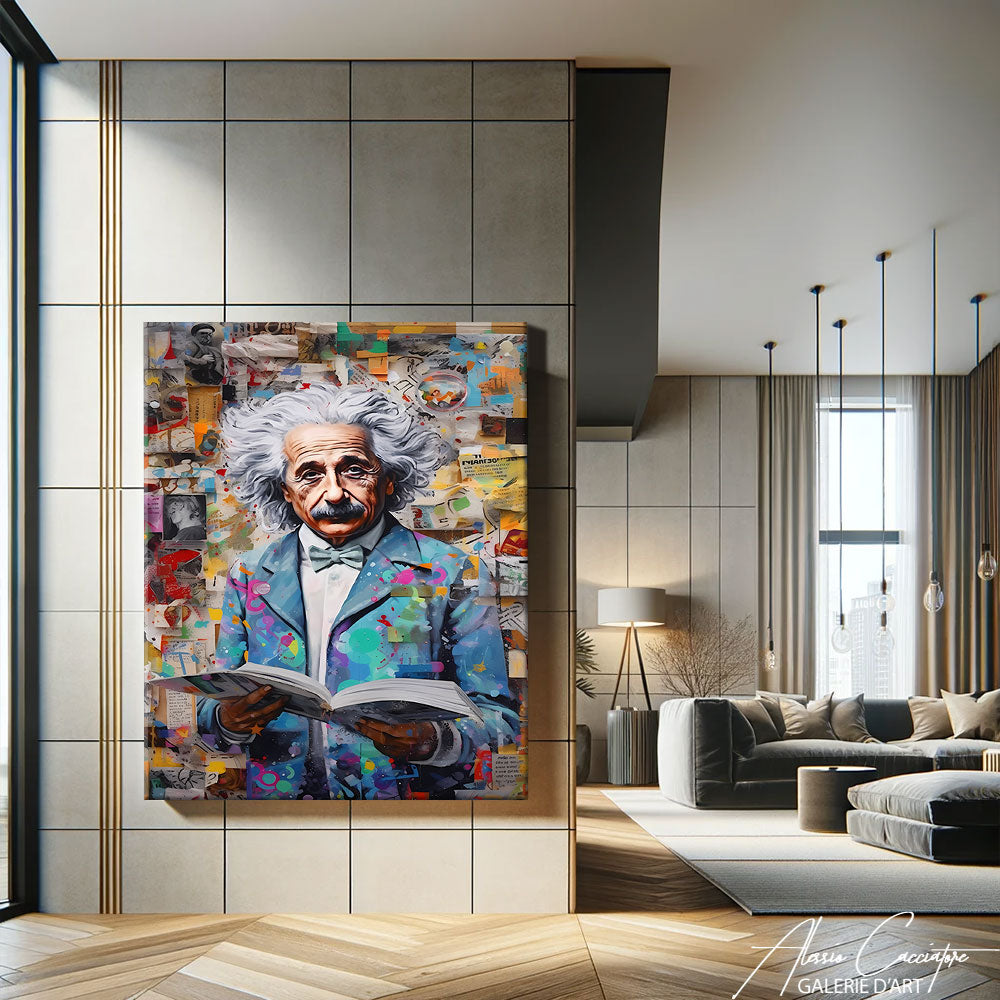 peinture albert einstein