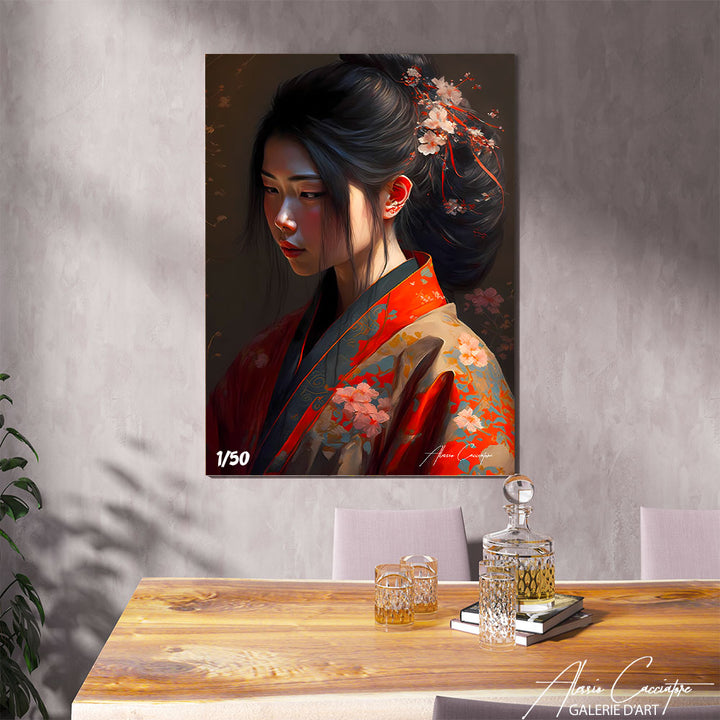 tableau geisha japonais