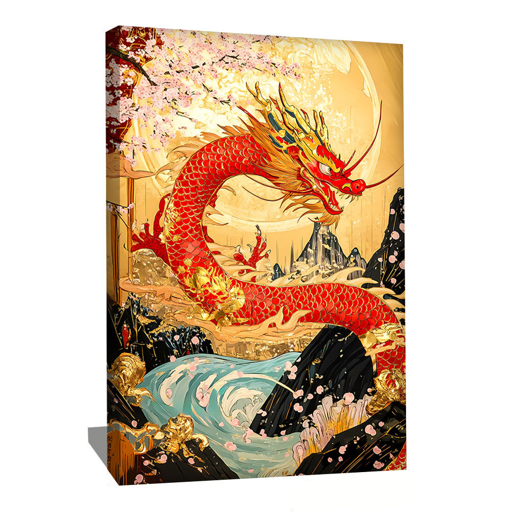 TABLEAU DRAGON ROUGE