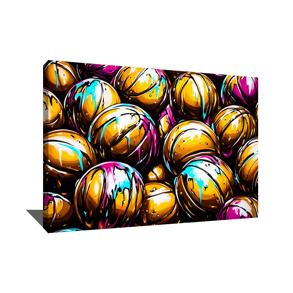 TABLEAU BASKETBALL ABSTRAIT