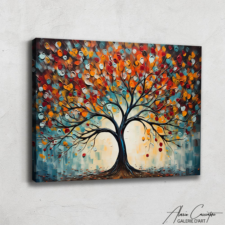 tableau peinture arbre de vie
