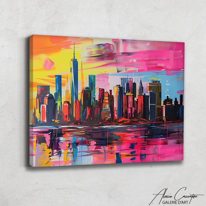 Tableau Peinture Acrylique New York