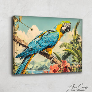 Tableau Tropical Perroquet