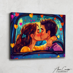 Peinture Abstraite Couple
