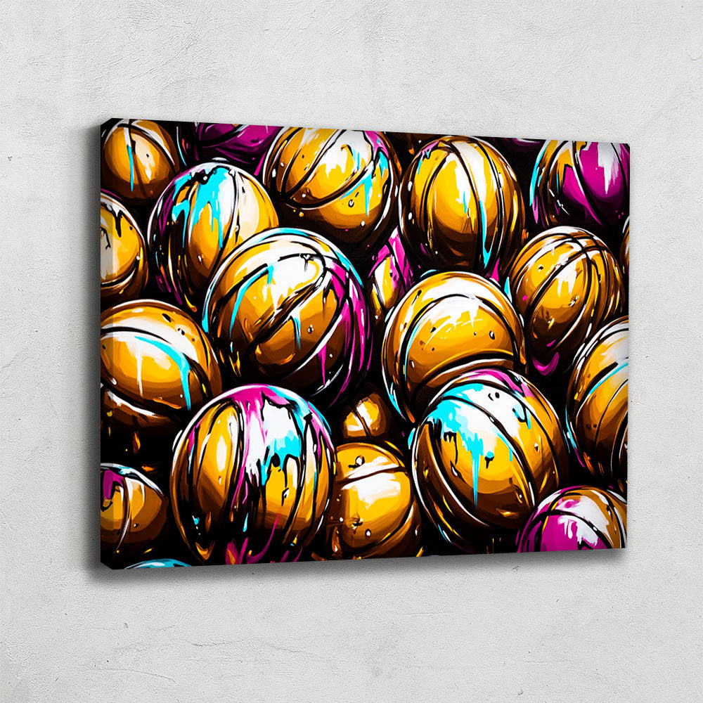 TABLEAU BASKETBALL ABSTRAIT