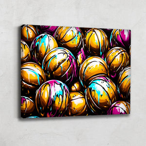 TABLEAU BASKETBALL ABSTRAIT