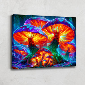 Tableau Peinture Champignon