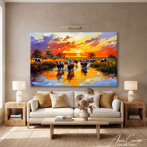 Peinture Avec Des Vaches
