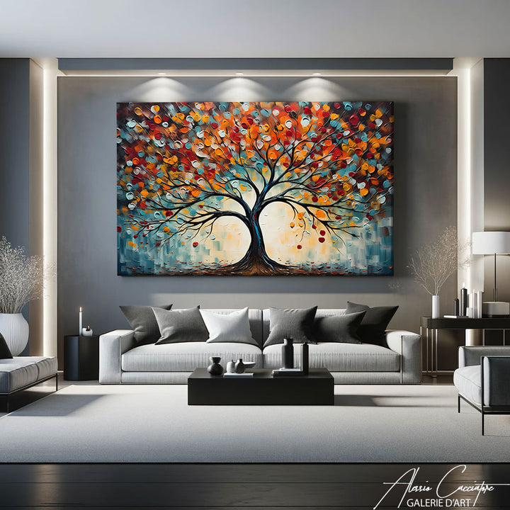 peinture tableau arbre de vie