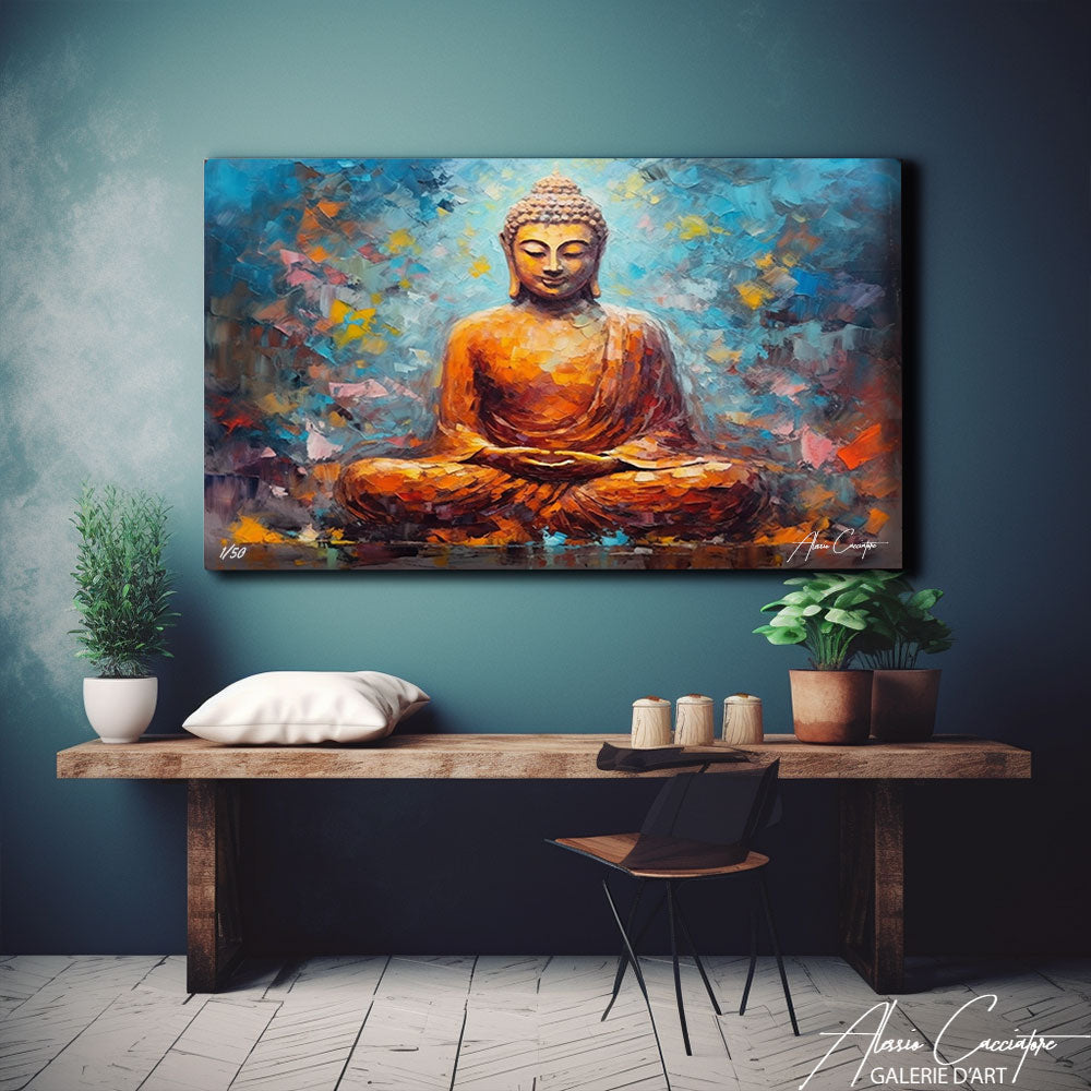 tableau bouddha pour chambre