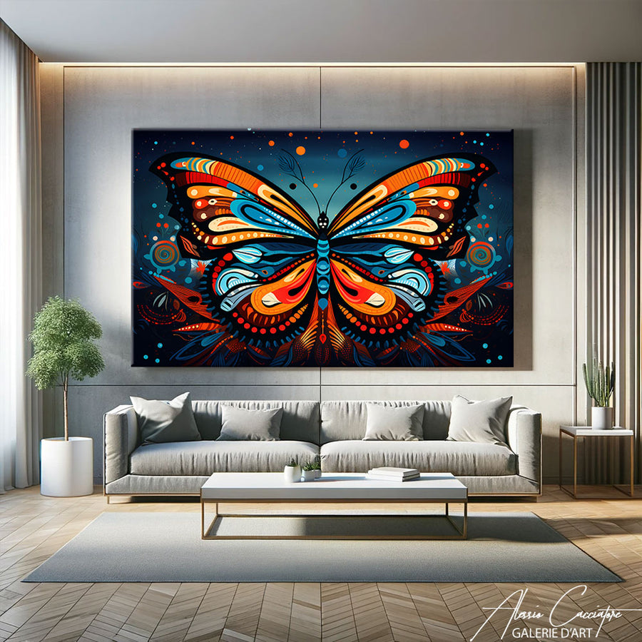 Tableau Papillons de Nuit – mise en situation