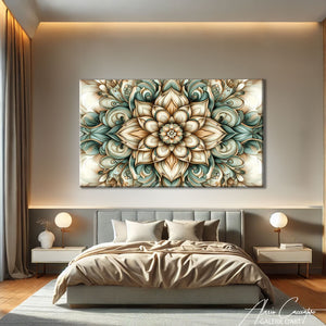 Tableau mandala rose
