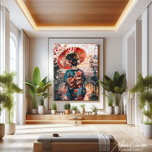 Tableau Geisha Moderne