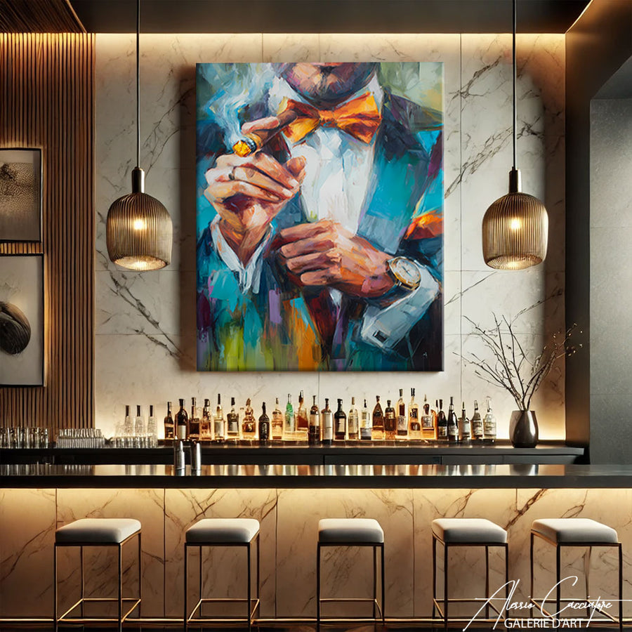 Tableau Cigare Chic – mise en situation