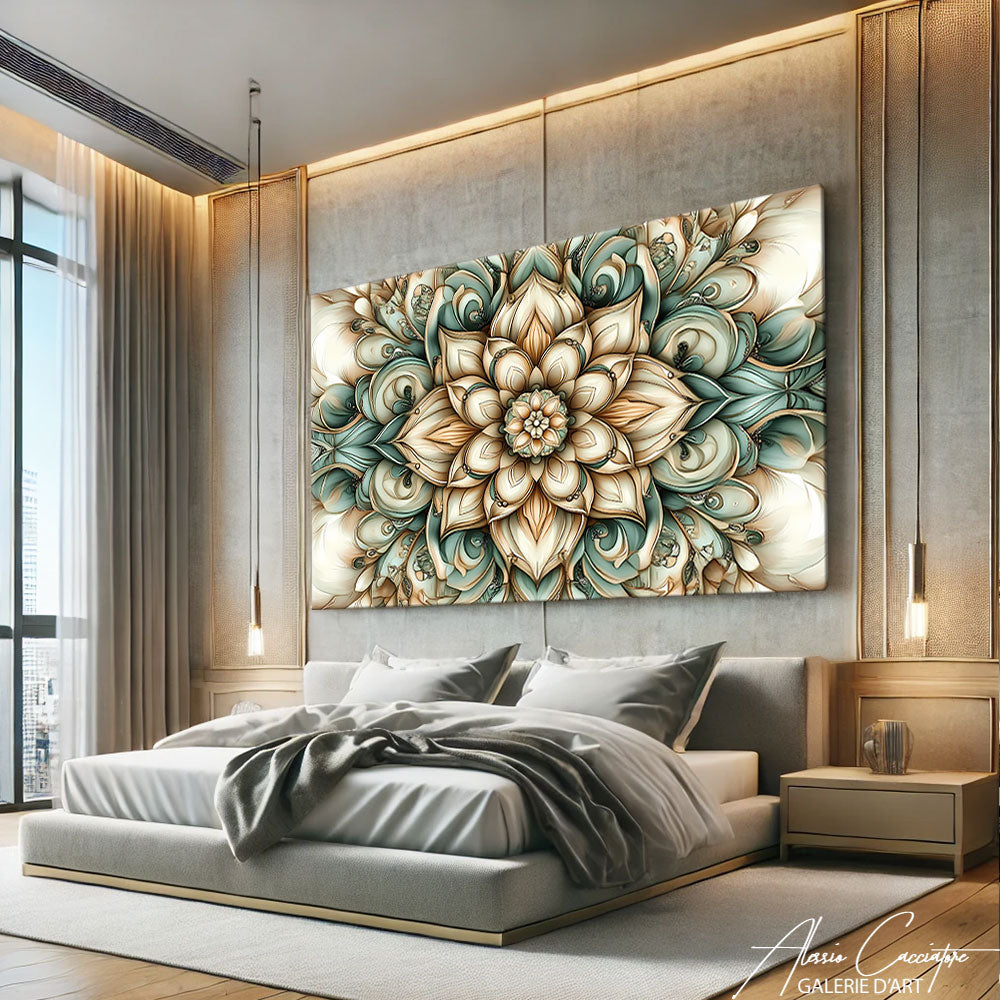 Mandala sur toile
