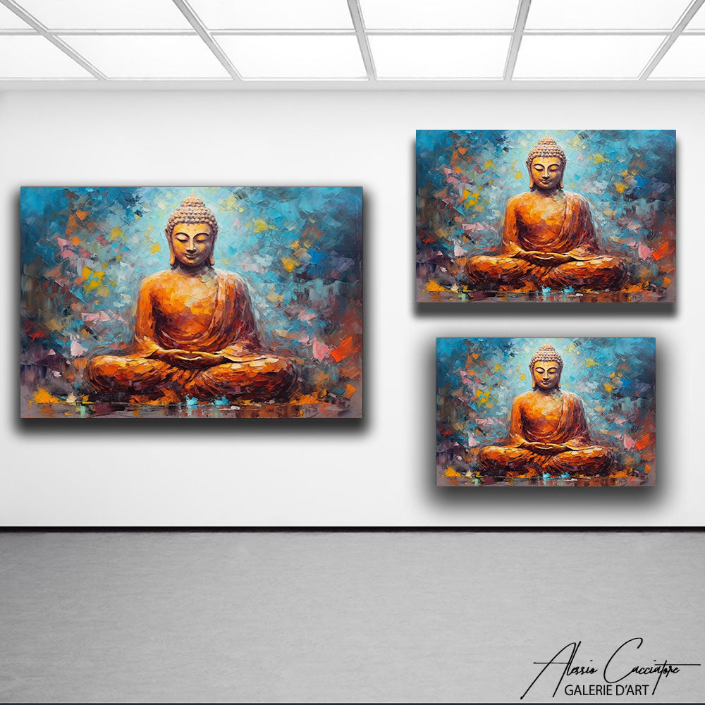 tableau bouddha