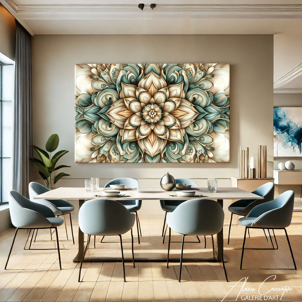 Toile mandala chambre
