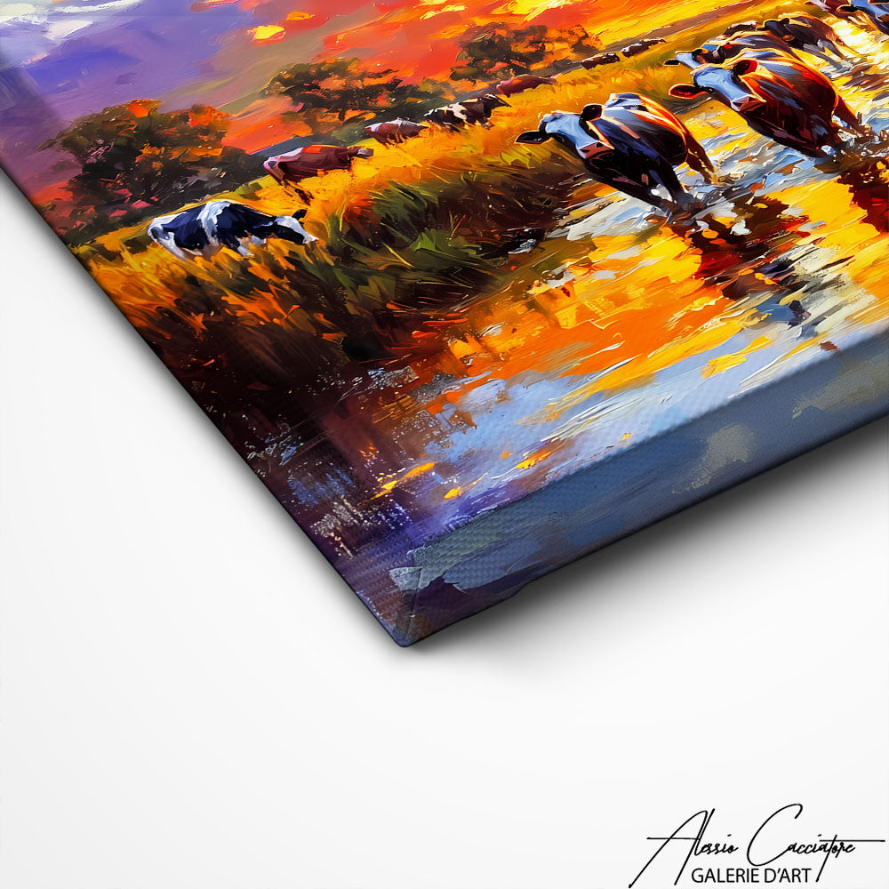 Art Mural Avec Des Vaches