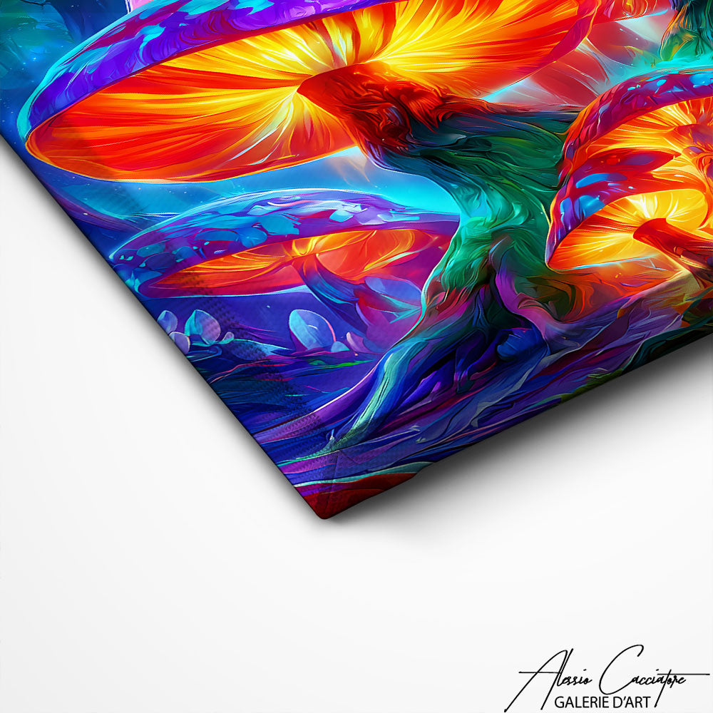 Art Mural Peinture Champignon