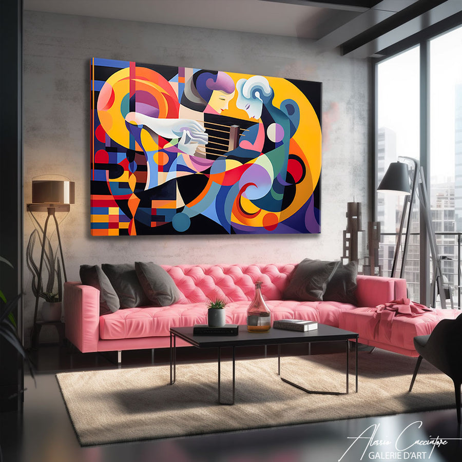 peinture abstraite cubisme – mise en situation