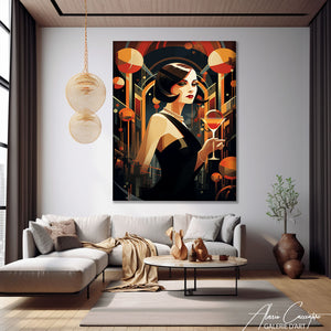 grand tableau art deco