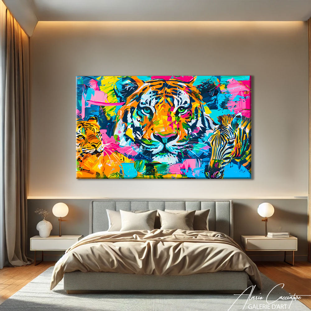 TABLEAU COLORÉ ANIMAUX
