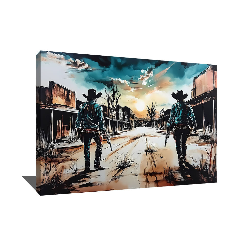 TABLEAU PAYSAGE COWBOY