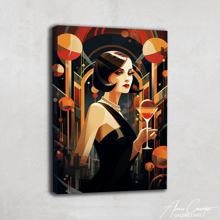 Tableau Art Deco Femme