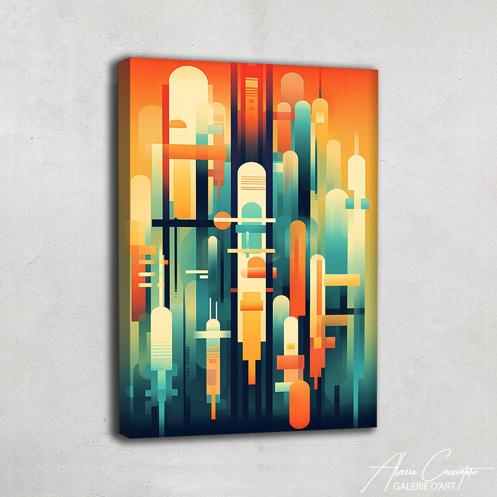 tableau géométrique moderne