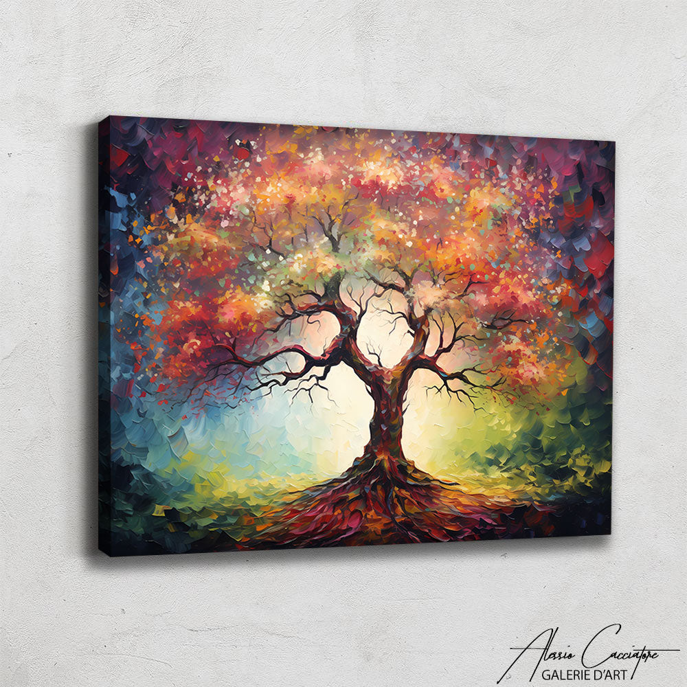 arbre de vie peinture abstrait